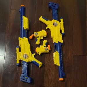 Nerf Yellow and Blue Blaster Set